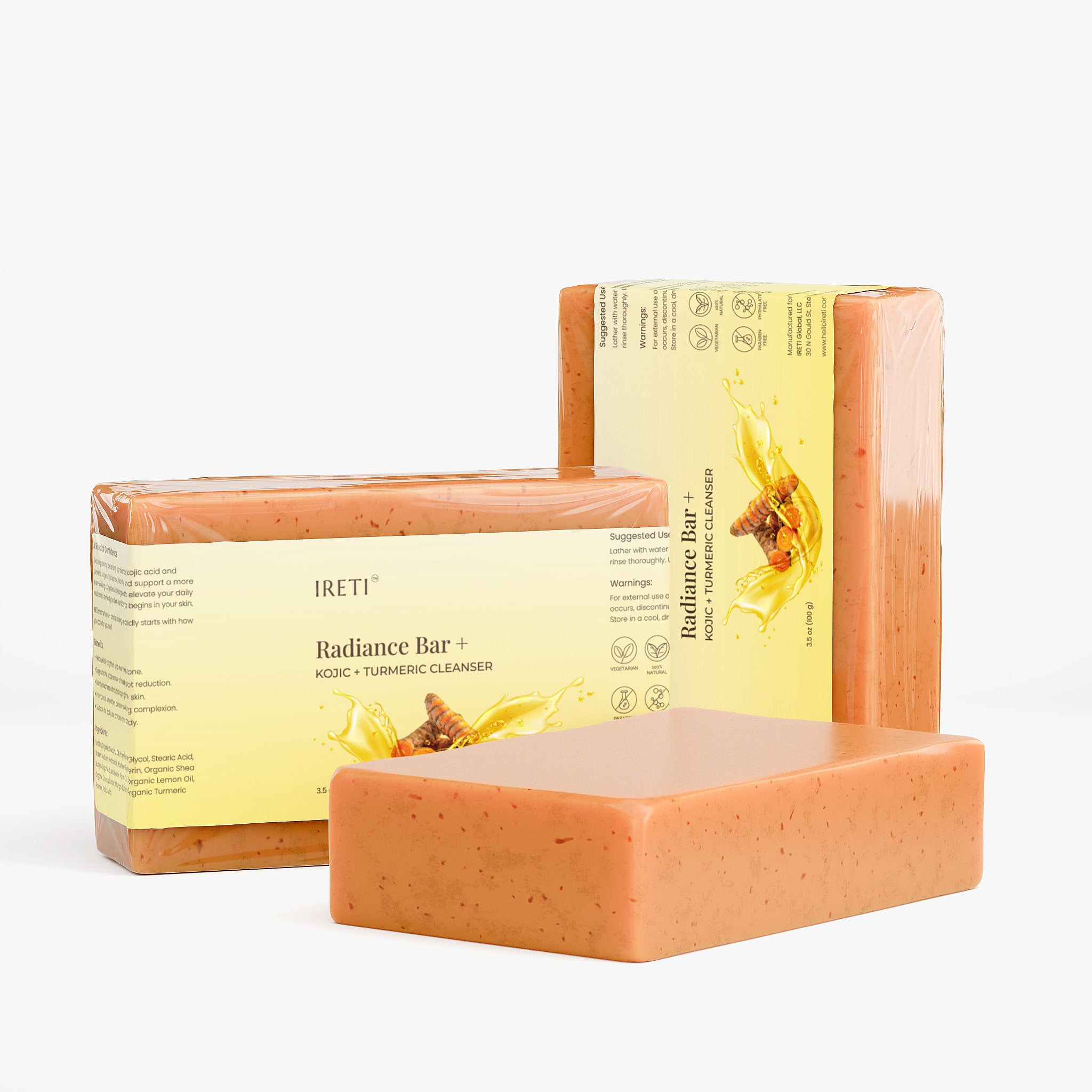 IRETI Radiance+ Bar Kojic + Turmeric Cleanser