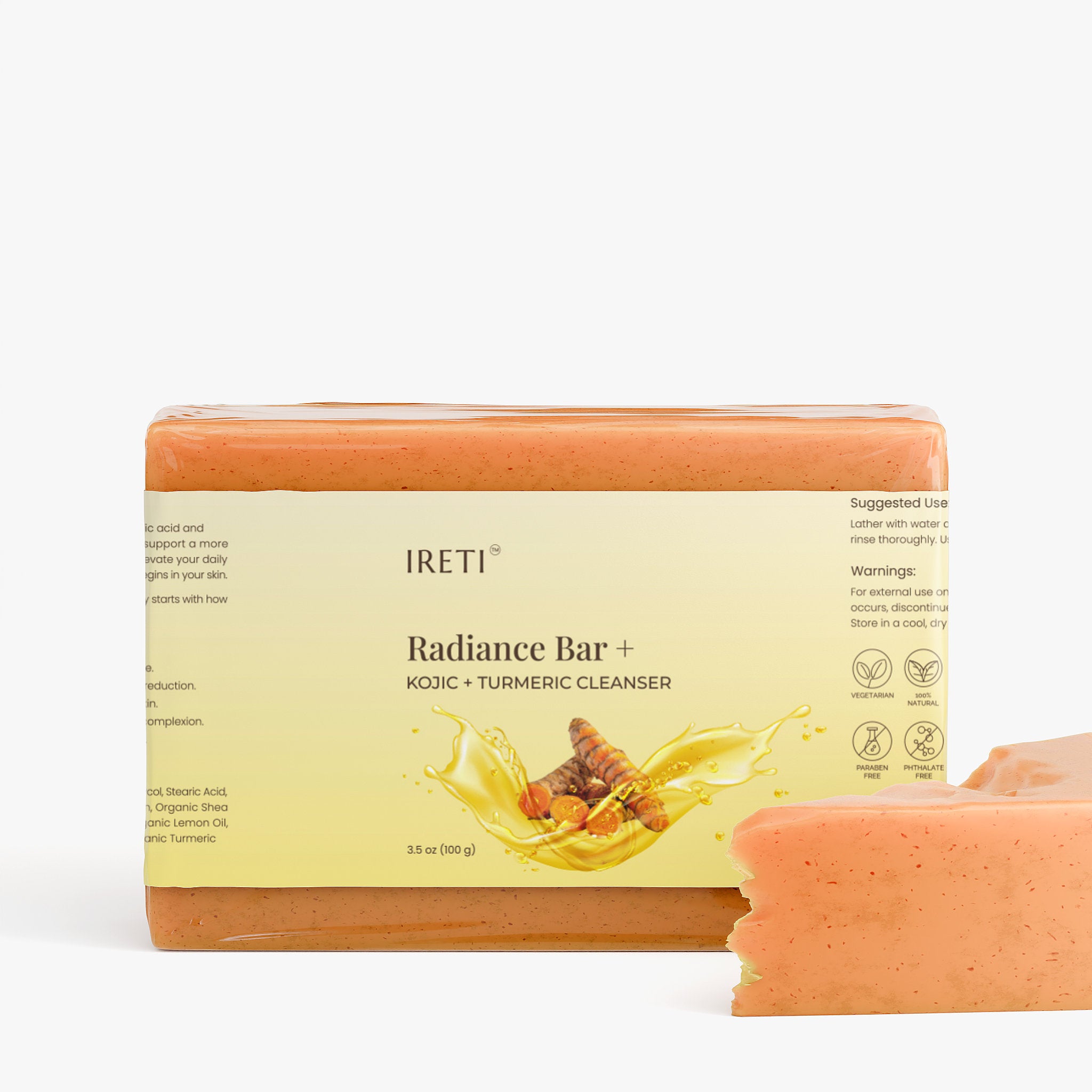 IRETI Radiance+ Bar Kojic + Turmeric Cleanser