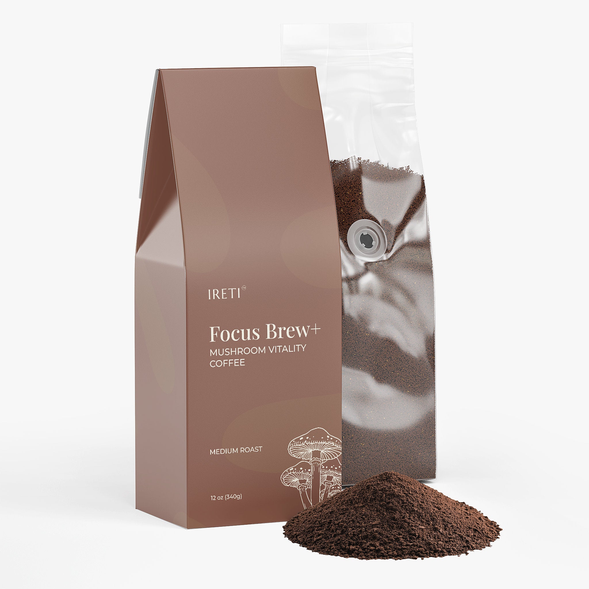 IRETI Focus Brew+ Mushroom Vitality Coffee