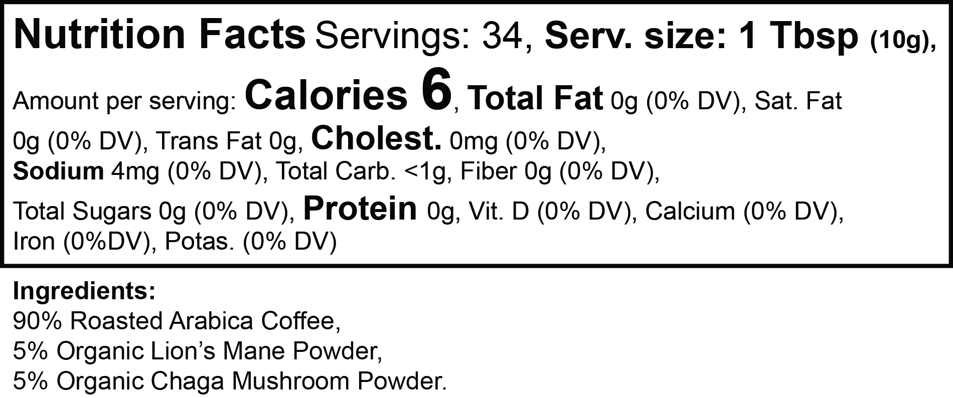 IRETI Focus Brew+ Mushroom Vitality Coffee
